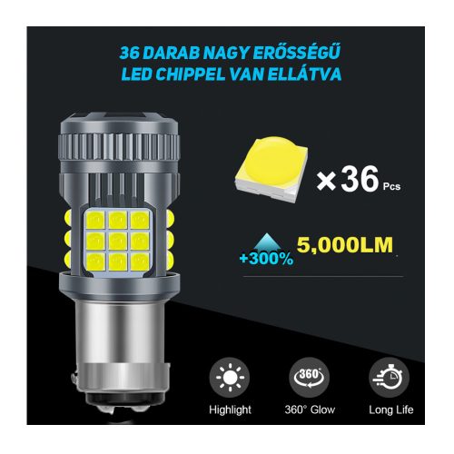 bay 15 p21w led feher 7 - Royal Tuning autó és motoros kiegészítő webshop