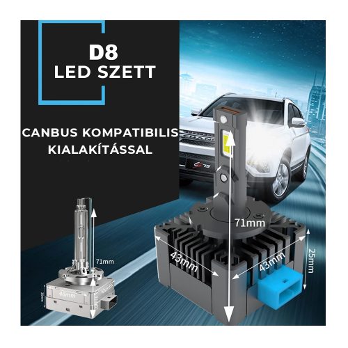 d8s led izzo xenon helyett 3 - Royal Tuning autó és motoros kiegészítő webshop