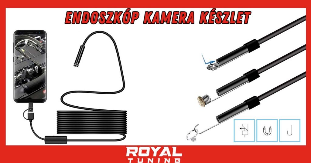 endoszkopkamera keszlet - Royal Tuning autó és motoros kiegészítő webshop