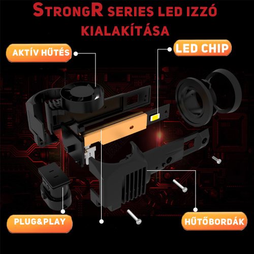 H9 Led izzó StrongR Series 2db - Image 2