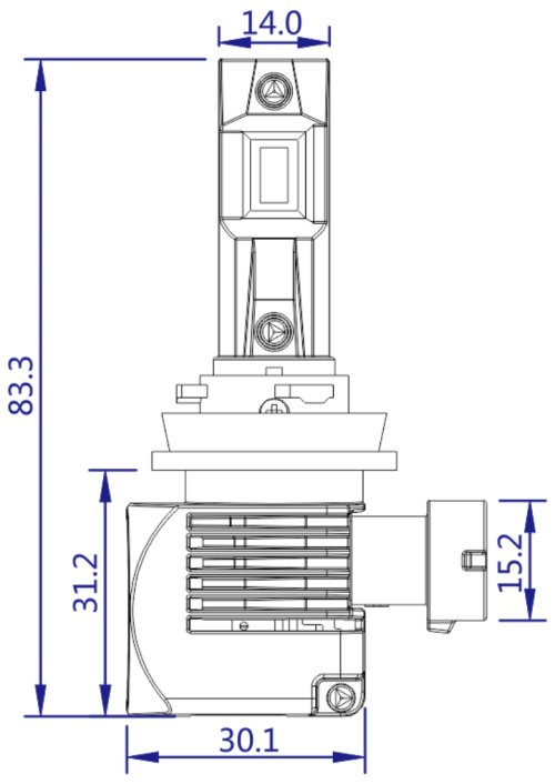 H9 Led izzó StrongR Series 2db - Image 4