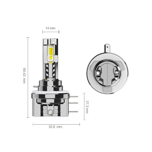 h15 led szett menetfeny tavolsagi reflektor led 2 - Royal Tuning autó és motoros kiegészítő webshop