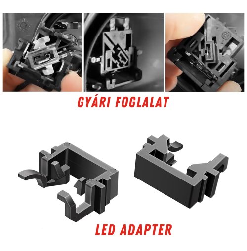 Led adapter H7 Ford Focus 2 Mondeo 4 távolsági fényszóró - Image 3