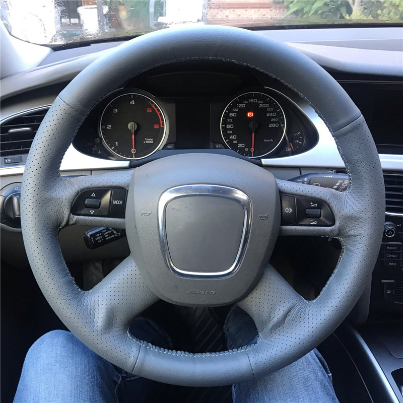 Audi bőr kormányvédő – méretpontos, varrható kivitel 6 Audi bőr kormányvédő – méretpontos, varrható kivitel - Image 6