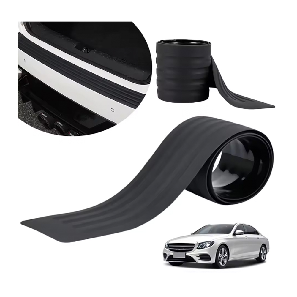 Gumis védő csík – lökhárító és csomagtérajtó védelmére, fekete PVC, 90 cm 1 Gumis védő csík – lökhárító és csomagtérajtó védelmére, fekete PVC, 90 cm