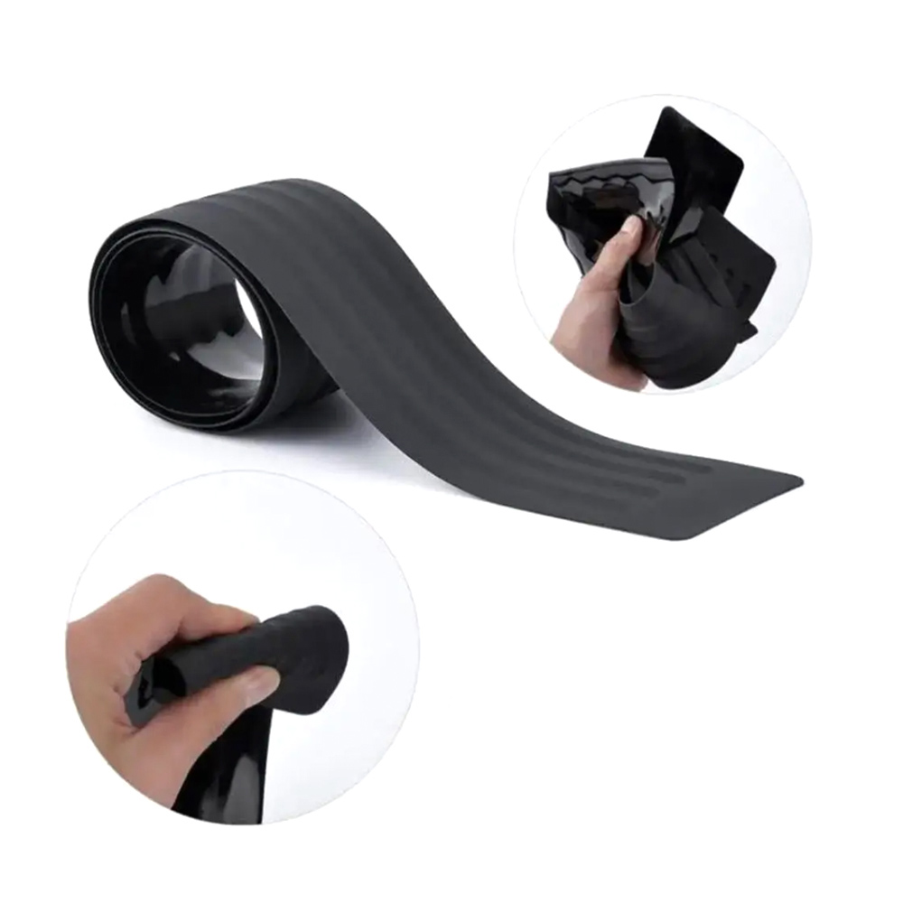 Gumis védő csík – lökhárító és csomagtérajtó védelmére, fekete PVC, 90 cm 4 Gumis védő csík – lökhárító és csomagtérajtó védelmére, fekete PVC, 90 cm - Image 4