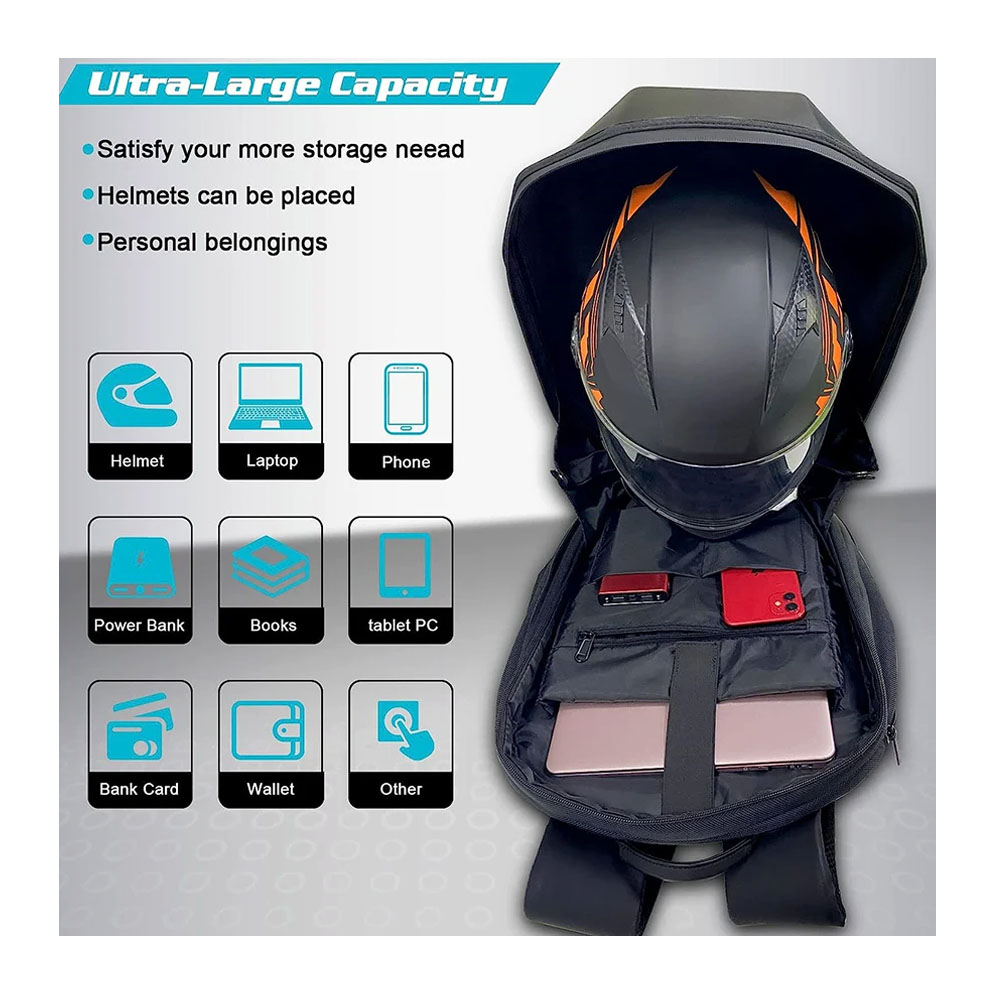 LED kijelzős motoros hátizsák – Bluetooth APP vezérléssel, RGB kijelzővel 8 LED kijelzős motoros hátizsák – Bluetooth APP vezérléssel, RGB kijelzővel - Image 8