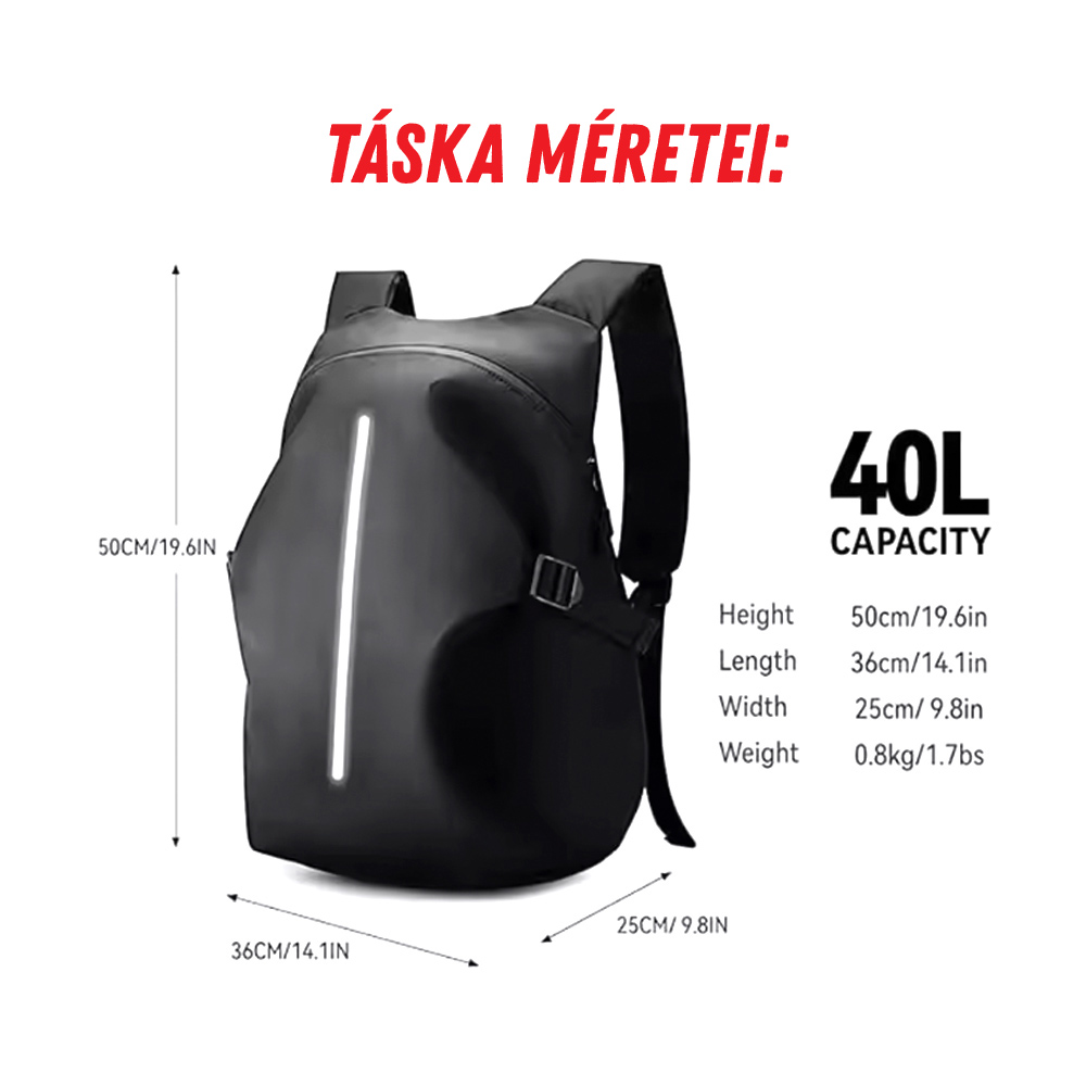 Motoros hátizsák sisaktartós 3 Motoros hátizsák sisaktartós - Image 3