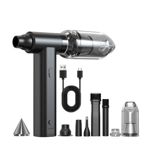 Kézi légfúvó és porszívó szett