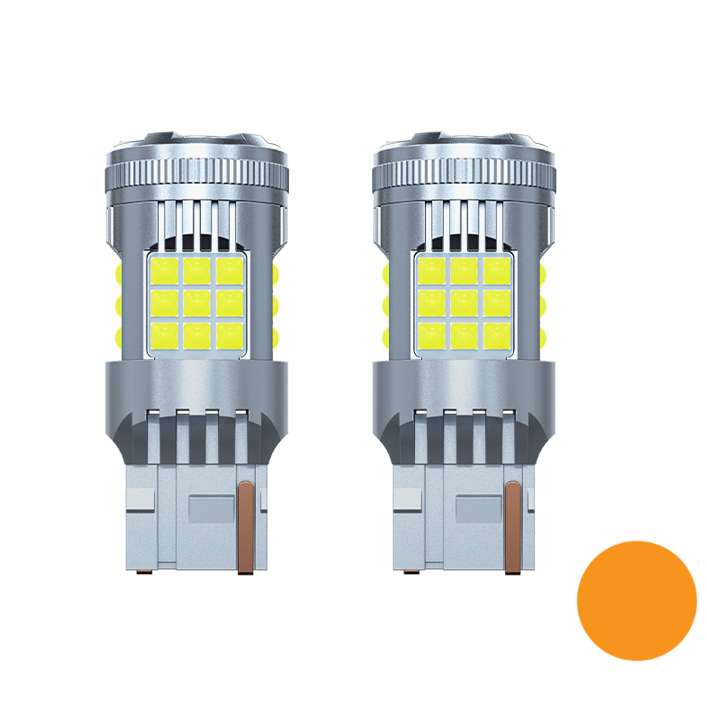 T20 led narancssárga irányjelző izzó Canbus 2db 1 T20 led narancssárga irányjelző izzó Canbus 2db