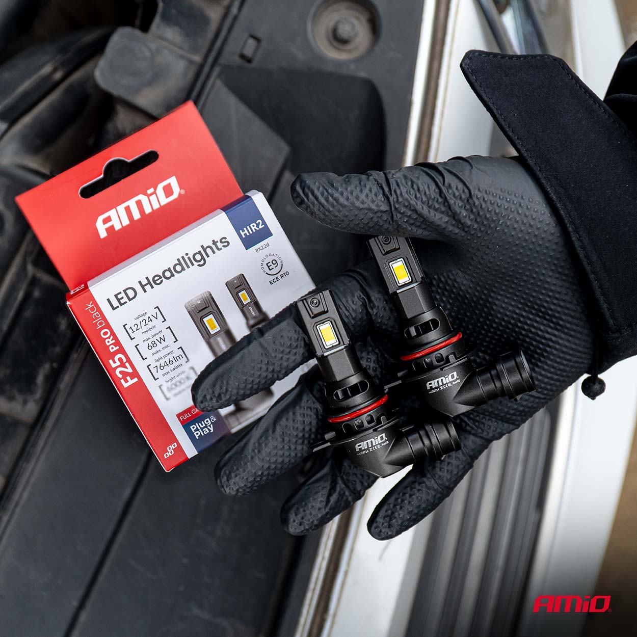 HIR2 9012 LED F25 PRO BLACK Series – 12/24V FULL CANBUS 2 HIR2 9012 LED F25 PRO BLACK Series – 12/24V FULL CANBUS - Image 2