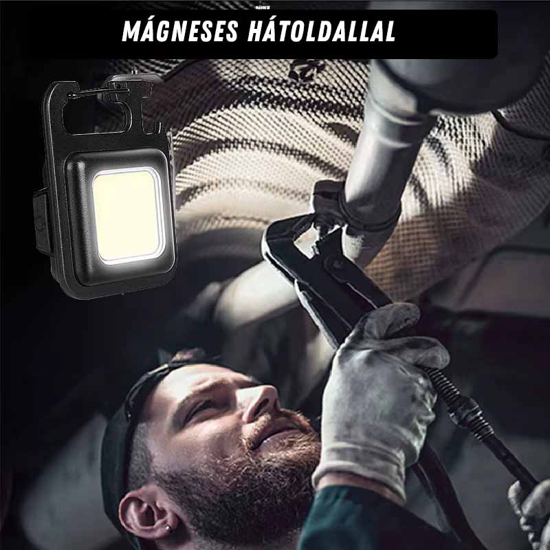 Mini LED kulcstartó lámpa – újratölthető, mágneses, 3 világítási móddal 6 Mini LED kulcstartó lámpa – újratölthető, mágneses, 3 világítási móddal - Image 6