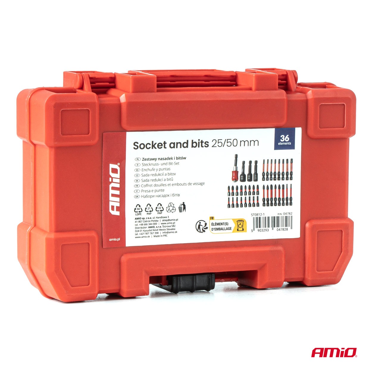 36 részes dugókulcs és bit készlet – 25 mm és 50 mm 3 36 részes dugókulcs és bit készlet – 25 mm és 50 mm - Image 3