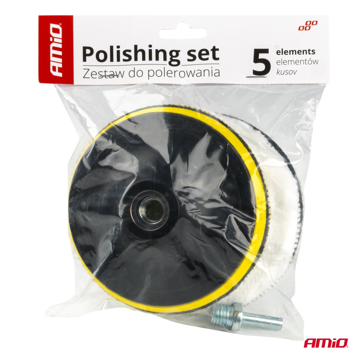 Polírozó szett fúróba fogható gyapjú korong 4 darabos 125mm 3 Polírozó szett fúróba fogható gyapjú korong 4 darabos 125mm - Image 3