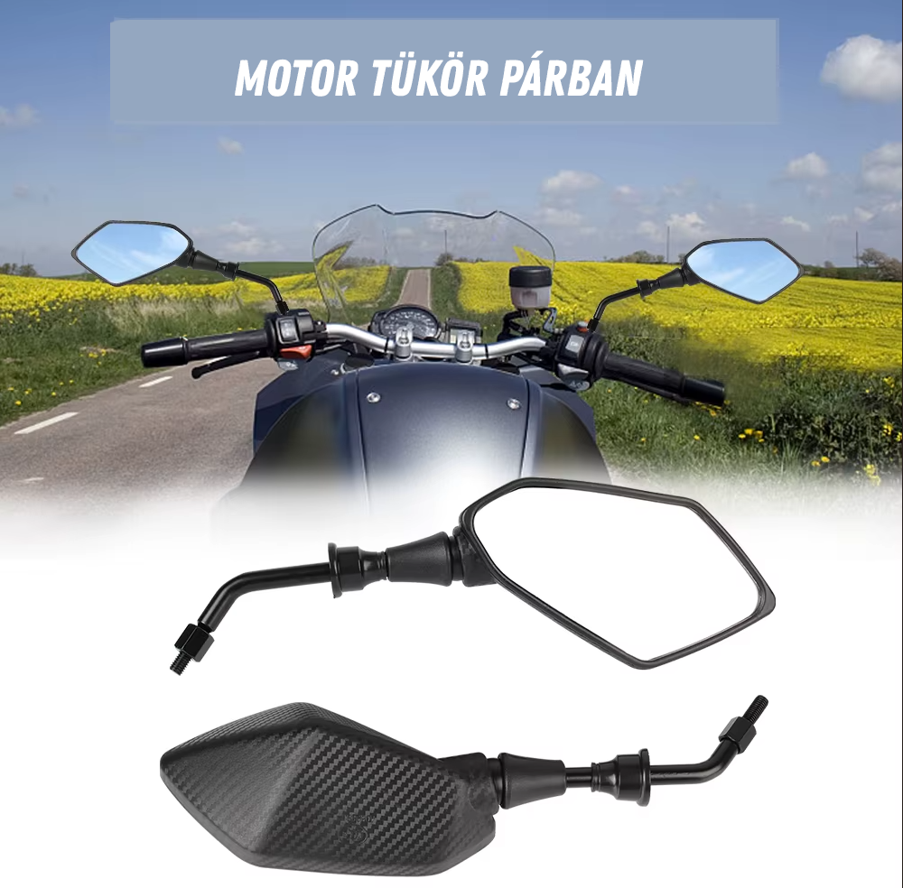 Tükör motorra párban M10 menettel 1 Tükör motorra párban M10 menettel
