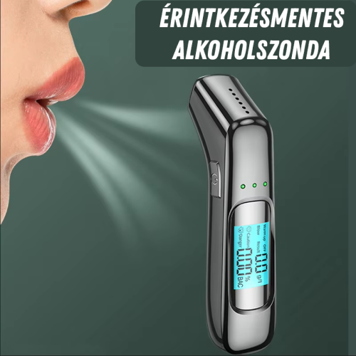 Digitális alkoholszonda – újratölthető, LCD kijelzővel