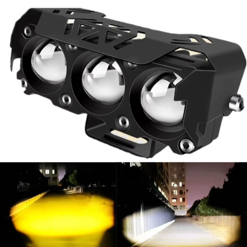 Menetfény fehér és sárga fénnyel