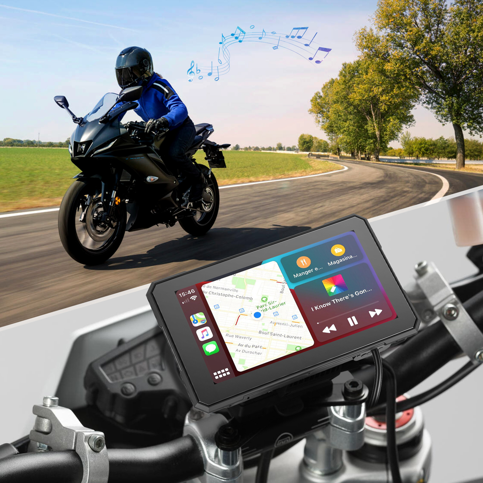 Motoros CarPlay kijelző 5" – Vezeték nélküli Apple CarPlay és Android Auto 10 Motoros CarPlay kijelző 5" – Vezeték nélküli Apple CarPlay és Android Auto - Image 10