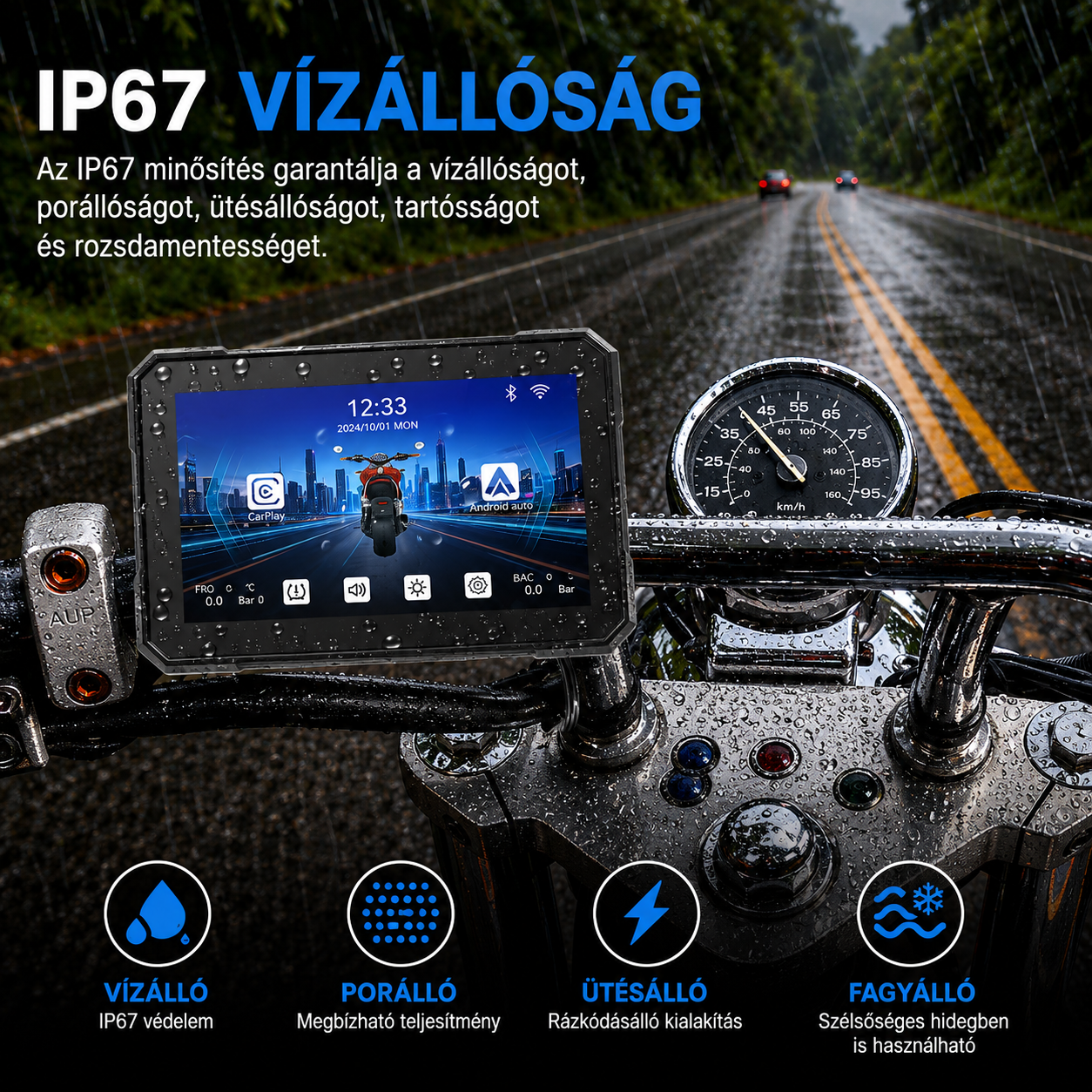Motoros CarPlay kijelző 5" – Vezeték nélküli Apple CarPlay és Android Auto 9 Motoros CarPlay kijelző 5" – Vezeték nélküli Apple CarPlay és Android Auto - Image 9