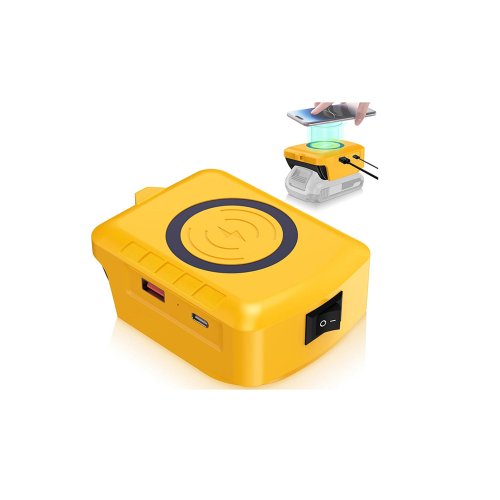 Home 19 DeWalt akkumulátor kompatibilis vezeték nélküli gyorstöltő adapter