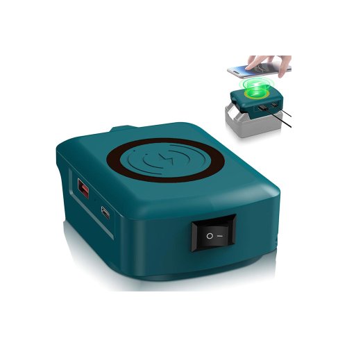 Home 18 Makita akkumulátor kompatibilis vezeték nélküli gyorstöltő adapter
