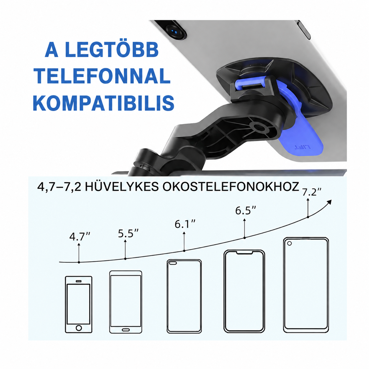 Motoros és kerékpáros telefontartó rezgéscsillapítóval 5 Motoros és kerékpáros telefontartó rezgéscsillapítóval - Image 5