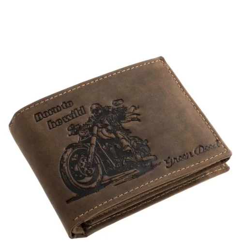 Home 14 Prémium bőr pénztárca – chopper motor mintával